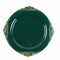 10 Pcs Disposable Plastic Salad Dinner Plates Embossed Baroque Trim Party